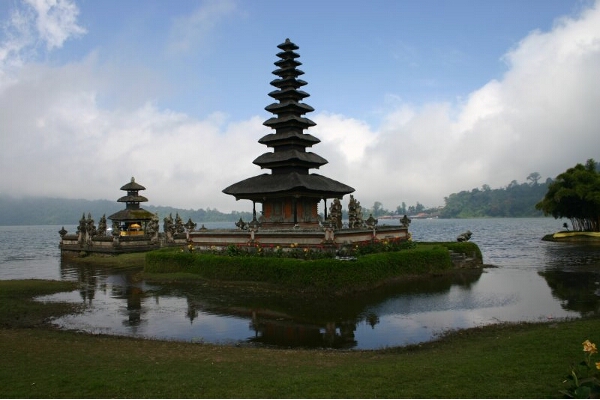 Another view of the two islands with their shrines