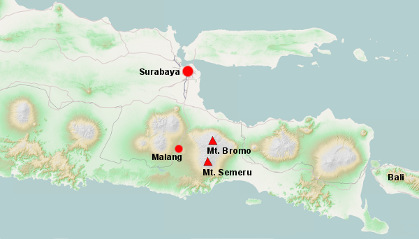 East Java Map