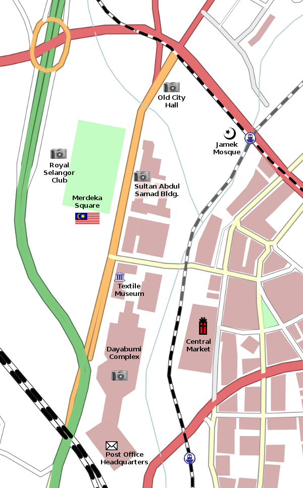 Map of Merdeka Square