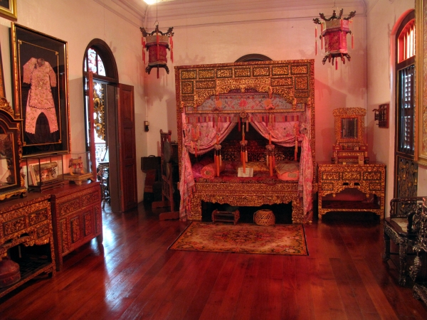 A bridal room, circa 1900