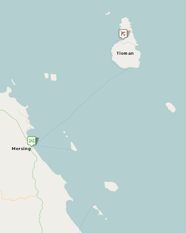 Tioman Area map