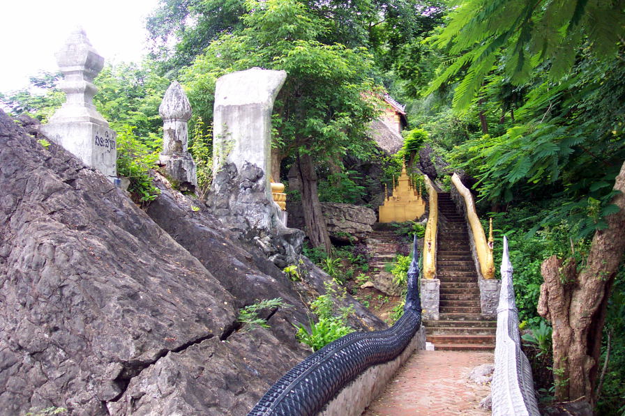 One of the stairways up the hill.